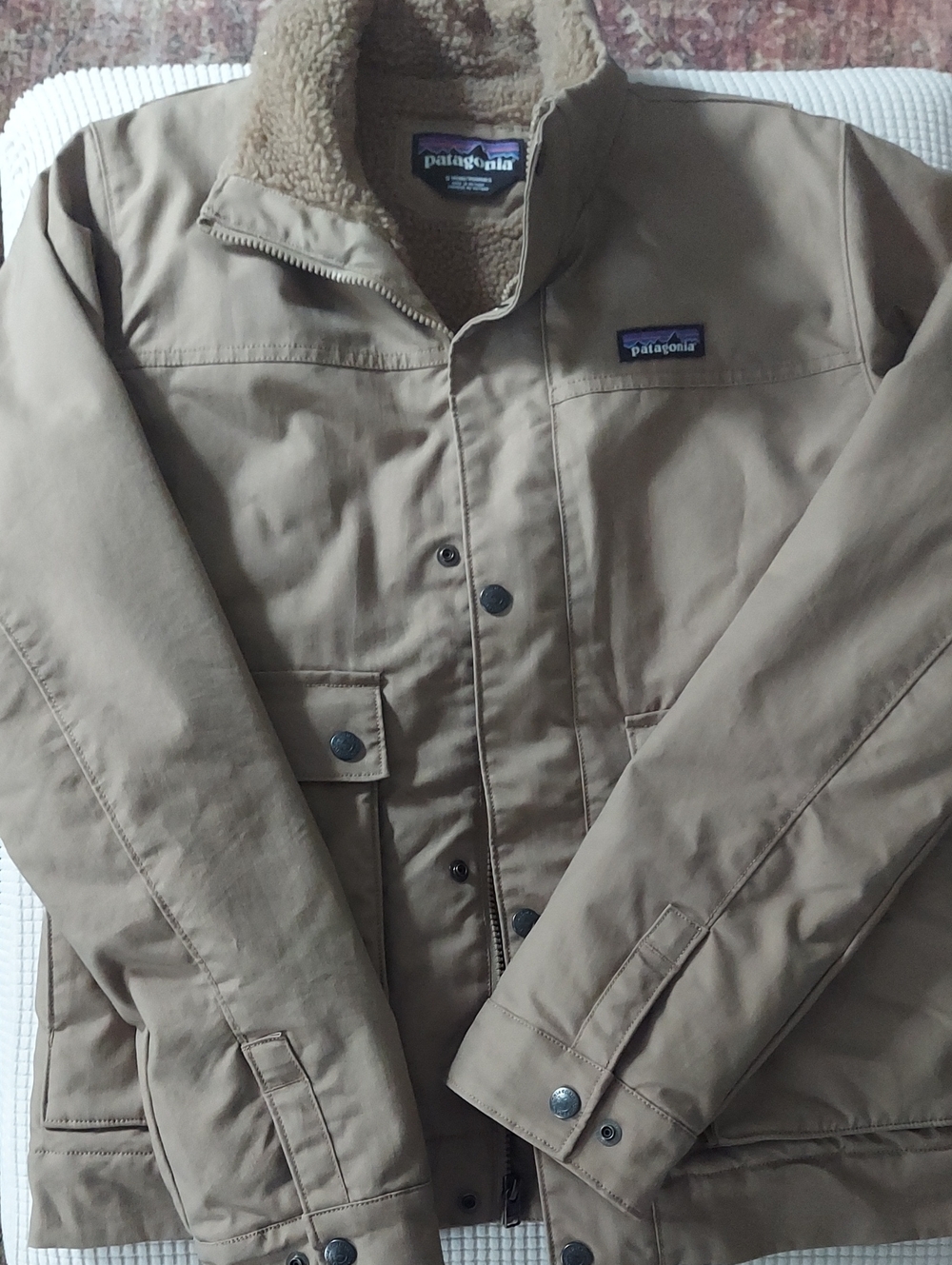 Patagonia Men's Tan Sherpa Collar Field Jacket